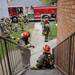 Ann Arbor firefighters mill around as they wait for a training exercise to begin on Wednesday morning. Melanie Maxwell I AnnArbor.com